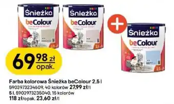 Farba kolorowa Śnieżka beColour