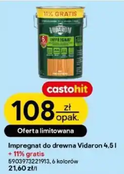 Castorama Impregnat do drewna Vidaron oferta
