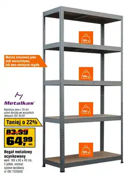OBI Regał metalowy ocynkowany oferta