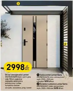 Castorama Drzwi zewnętrzne Lantan oferta