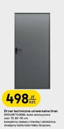 Castorama Drzwi techniczne uniwersalne Uran oferta