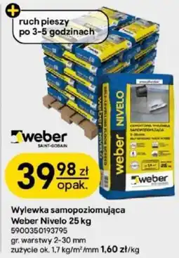 Castorama Wylewka samopoziomująca Weber Nivelo oferta