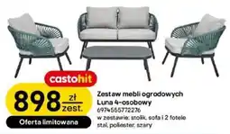 Castorama Zestaw mebli ogrodowych Luna 4-osobowy oferta