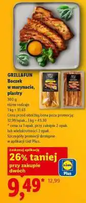Lidl GRILL&FUN Boczek w marynacie, plastry oferta