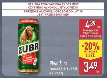 ALDI Piwo ŻUBR oferta