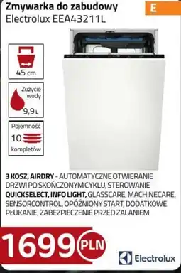 Kakto Zmywarka do zabudowy Electrolux EEA43211L oferta