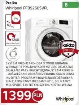 Kakto Pralka Whirlpool FFB9258SVPL oferta