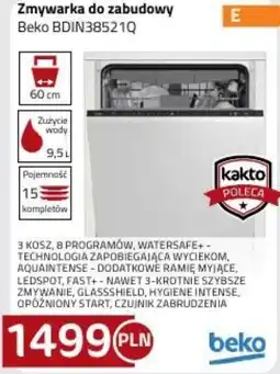 Kakto Zmywarka do zabudowy Beko BDIN38521Q oferta
