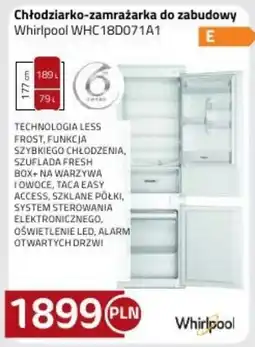 Kakto Chłodziarko-zamrażarka do zabudowy Whirlpool oferta