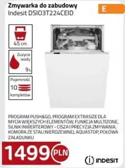 Kakto Zmywarka do zabudowy Indesit DSIO3T224CEID oferta