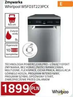 Kakto Zmywarka Whirlpool WSFO3T223PCX oferta