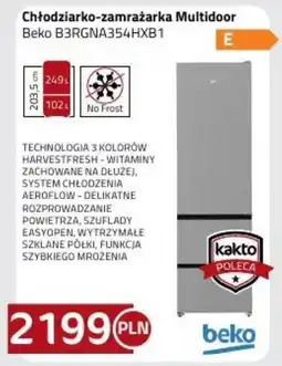 Kakto Chłodziarko-zamrażarka Multidoor Beko B3RGNA354HXB1 oferta