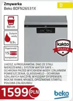 Kakto Zmywarka Beko BDFN26531X oferta