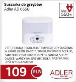Kakto Suszarka do grzybów Adler AD 6658 oferta