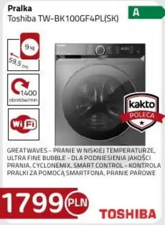 Kakto Pralka Toshiba TW-BK100GF4PL(SK) oferta