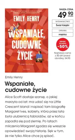 Świat Książki Emily Henry Wspaniałe, cudowne życie oferta