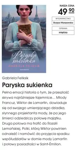 Świat Książki Paryska sukienka Gabriela Feliksik oferta