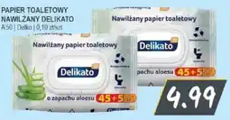 Słoneczko Nawilżany papier toaletowy Delikato o zapachu aloe su oferta