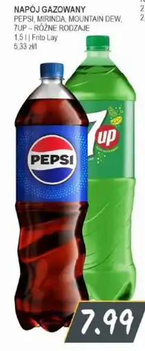 Słoneczko Napój Gazowany Pepsi, Mirinda, Mountain Dew, 7UP - Różne Rodzaje oferta