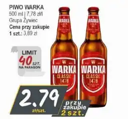 Słoneczko Piwo Warka Classic 1478 oferta