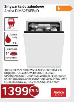 Kakto Zmywarka do zabudowy Amica oferta