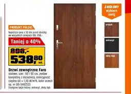 OBI Drzwi zewnętrzne Orzech oferta