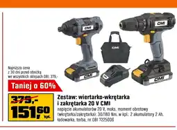 OBI Akumulatorowa wiertarko-wkrętarka CMI oferta