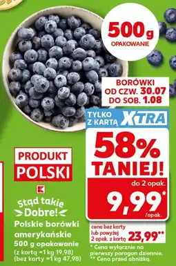 Kaufland Borówki amerykańskie K-Stąd Takie Dobre oferta
