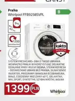 Kakto Pralka Whirlpool oferta