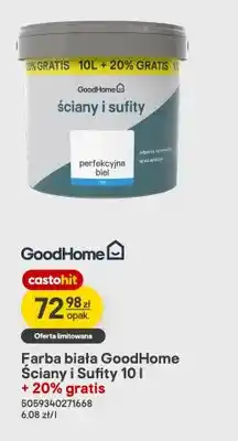 Farba biała GoodHome Ściany i Sufity