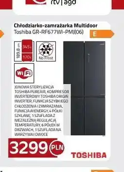 Kakto Chłodziarko-zamrażarka Multidoor Toshiba GR-RF677WI-PMJ(06) oferta