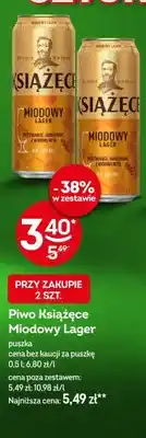 Żabka Piwo Książęce Miodowy Lager oferta
