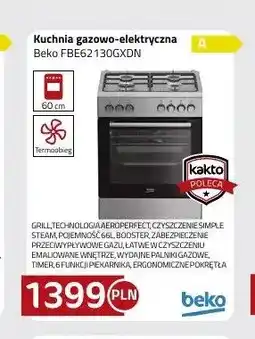 Kakto Kuchnia gazowo-elektryczna Beko FBE62130GXDN oferta