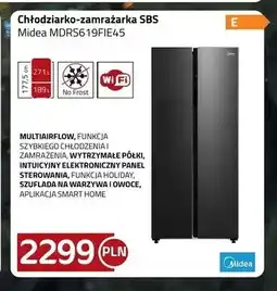 Kakto Chłodziarko-zamrażarka SBS Midea oferta