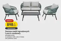 Castorama Zestaw mebli ogrodowych Luna 4-osobowy oferta
