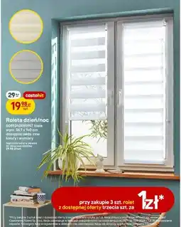 Castorama Roleta dzień/noc biała 36,7x140 cm oferta