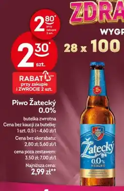 Żabka Piwo bezalkoholowe Žatecký oferta