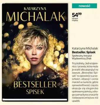 Książka Bestseller. Spisek Katarzyna Michalak