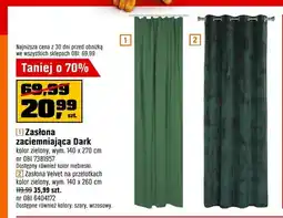 OBI Zasłona Velvet na przelotkach oferta