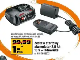 OBI Zestaw startowy akumulator Bosch + ładowarka oferta