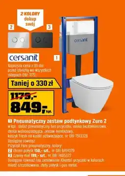 OBI Pneumatyczny zestaw podtynkowy Cersanit Zuro 2 oferta