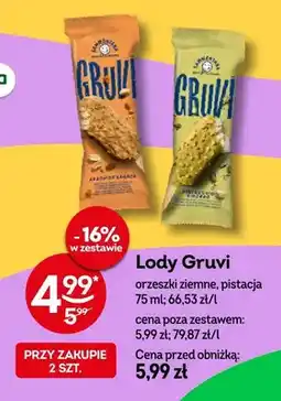 Żabka Lody Gruvi orzeszki ziemne oferta