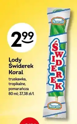 Żabka Lody Świderek Koral truskawka oferta