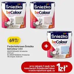 Castorama Farba kolorowa Śnieżka beColour BC16 Bąbelkowy Błękit oferta