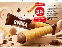 Żabka Lody rurka Nordis o smaku czekoladowym oferta