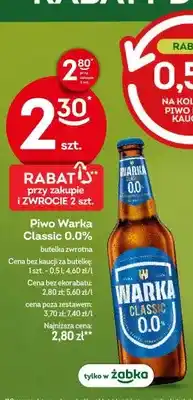 Żabka Piwo bezalkoholowe Warka Classic oferta