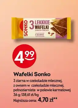 Żabka Wafelki Sonko z owsem w czekoladzie mlecznej oferta
