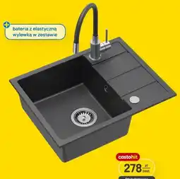 Castorama Zestaw zlew z baterią czarny oferta