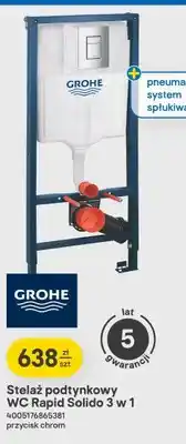 Castorama Stelaż podtynkowy WC Grohe Rapid Solido 3 w 1 oferta