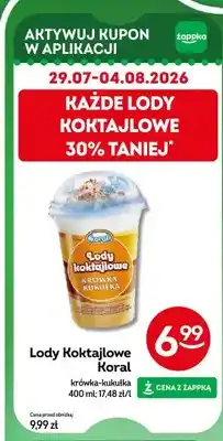 Żabka Lody koktajlowe Koral krówka-kukułka oferta